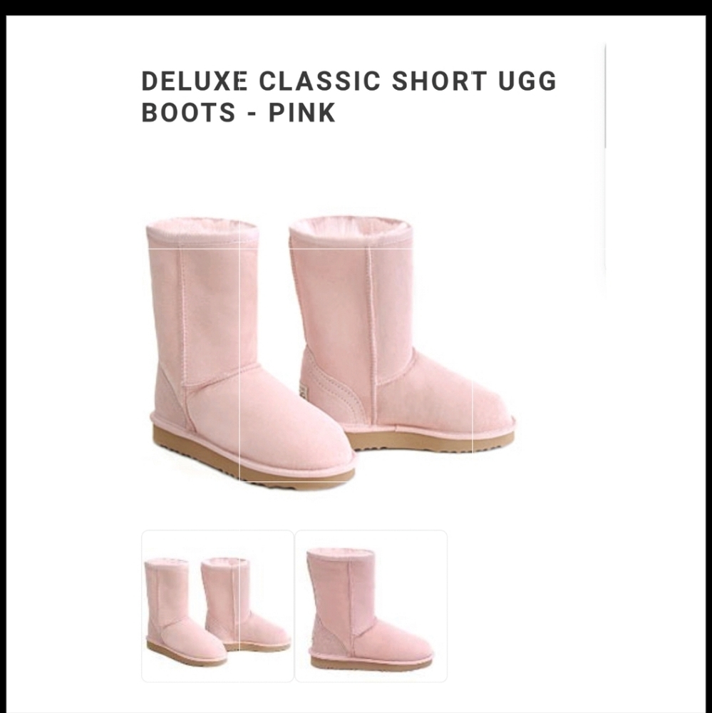 UGG Classic Short Boot - Baby Pink Youth Size 6 (Women's 7.5)